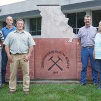 Six people make up the Dam and Reservoir Safety Program, within the Missouri Geological Survey, a division of the Missouri Department of Natural Resources. From left: David Donovan, Jerry Scheible, Program Director Ryan Stack, Joseph Wilson, Cara Blevins and Jacob Rohter.
