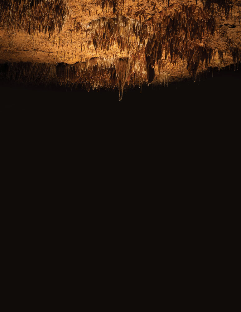 Photo of stalactites.